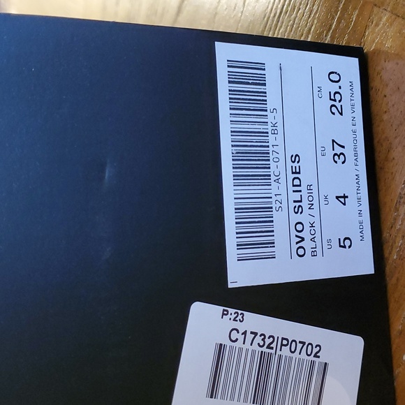 OVO OWL SLIDES - BLACK WITH WHITE OWL Men's Size 5 = Women's Size 7.5 BNWT - Picture 6 of 6